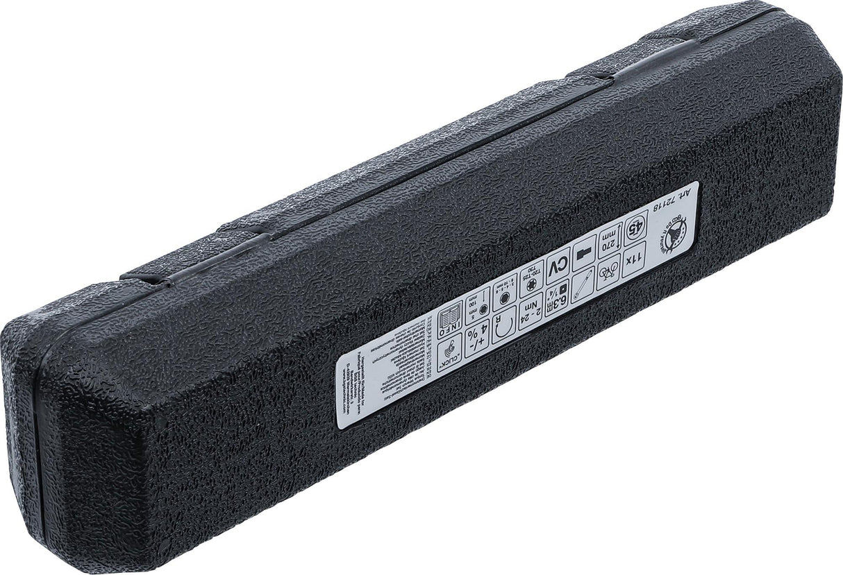 TORQUE WRENCH SET | 6.3 MM (1/4") | 2 - 24 NM | 11 PCS. (72118)