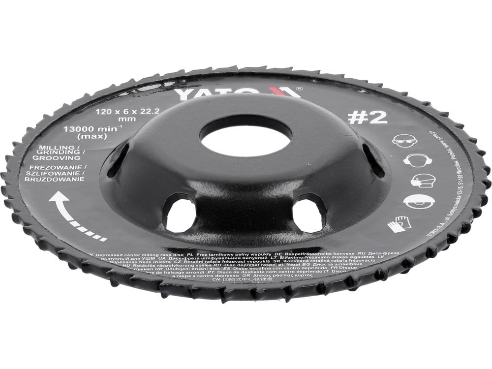 MILLING RASP WHEEL FOR ANGLE GRINDERS (YT-59181)
