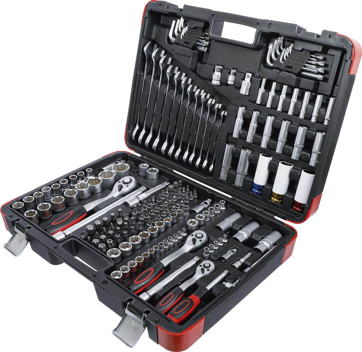 SOCKET SET | 6.3 MM (1/4") / 10 MM (3/8") / 12.5 MM (1/2") DRIVE | 176 PCS. (15217)