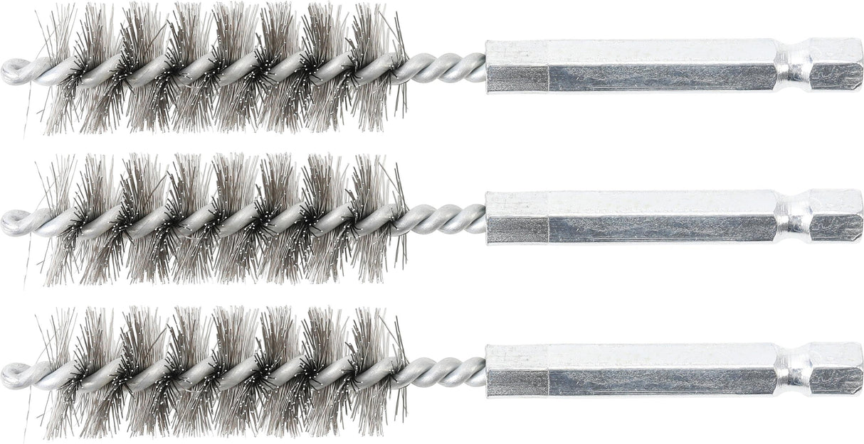 STEEL BRUSH | 15 MM | 6.3 MM (1/4") DRIVE | 3 PCS. (3078-15-S)