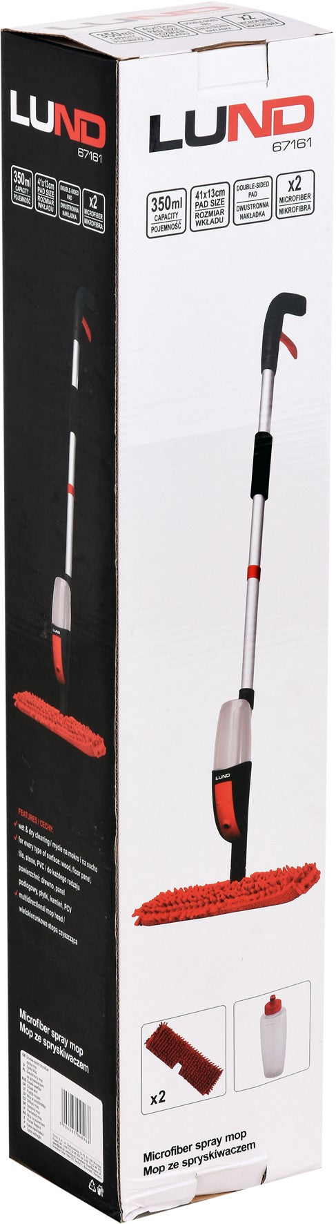 DOUBLE SIDED MICROFIBER SPRAY MOP (67161V)