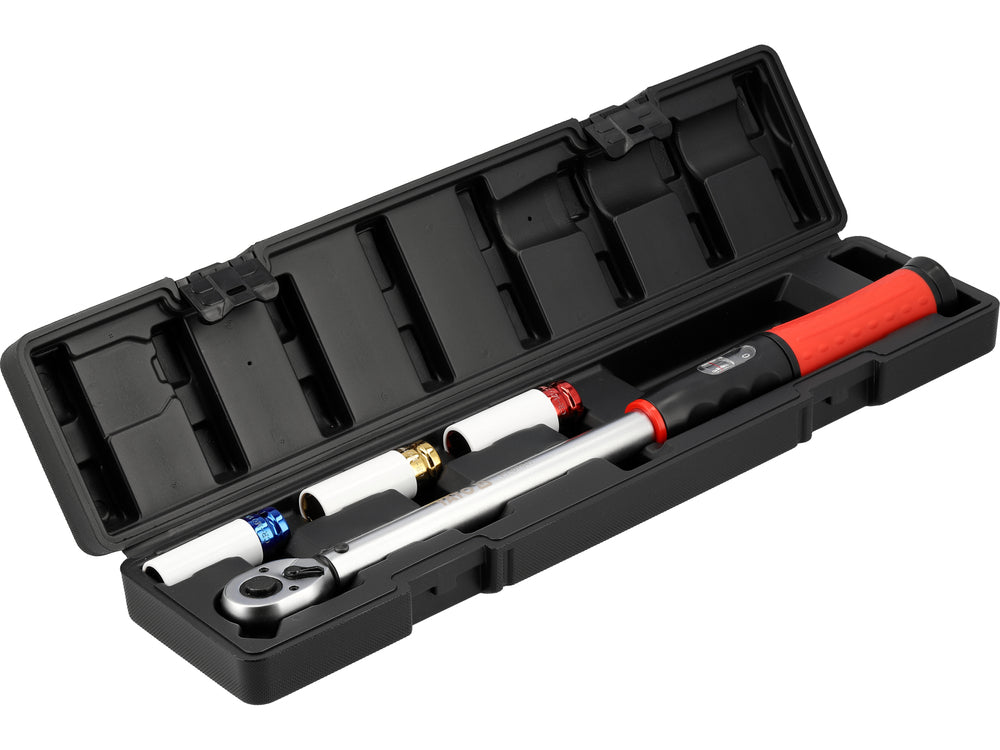 TORQUE WRENCH | 12.5 MM (1/2") | 40 - 220 NM | WITH SOCKETS | 4 PCS (YT-07847)