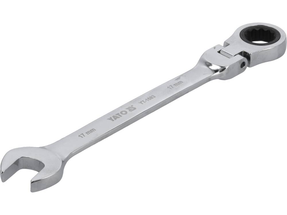 FLEX. RATCHET COMBINATION WRENCH 17MM (YT-1683)