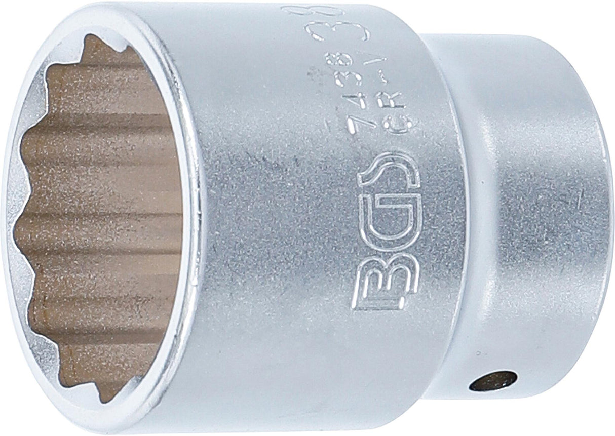 SOCKET, 12-POINT | 20 MM (3/4") DRIVE | 38 MM (7438)
