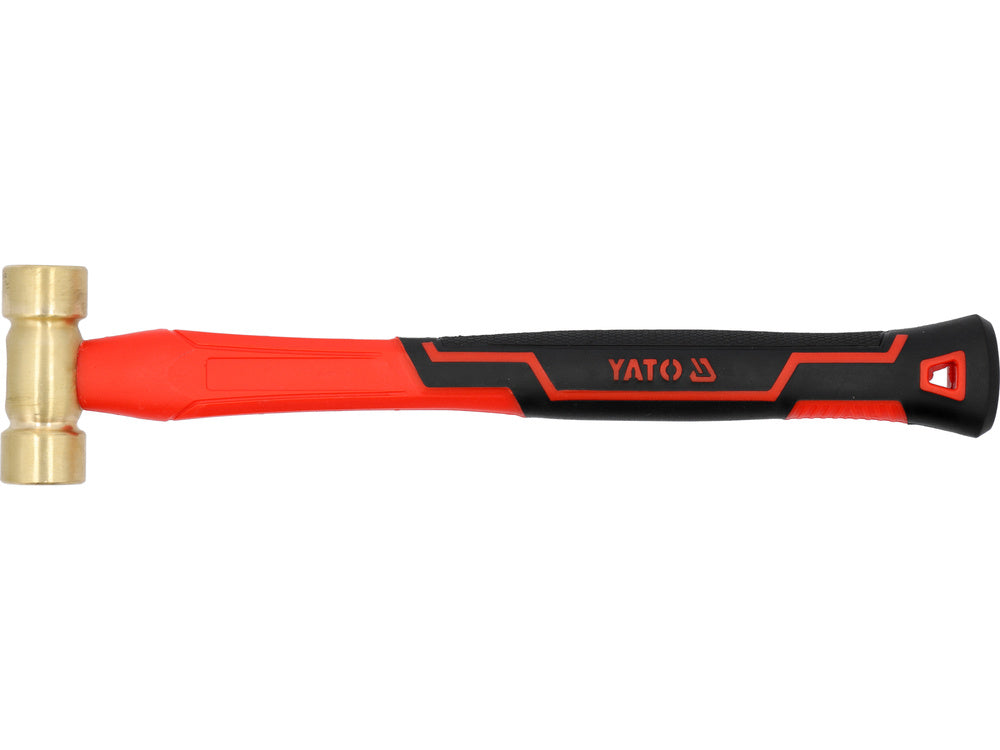 BRASS HAMMER WITH FIBERGLASS HANDLE 300G (YT-45291)