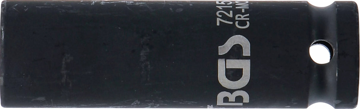 IMPACT SOCKET HEXAGON, DEEP | 12.5 MM (1/2") DRIVE | 15 MM (7215)