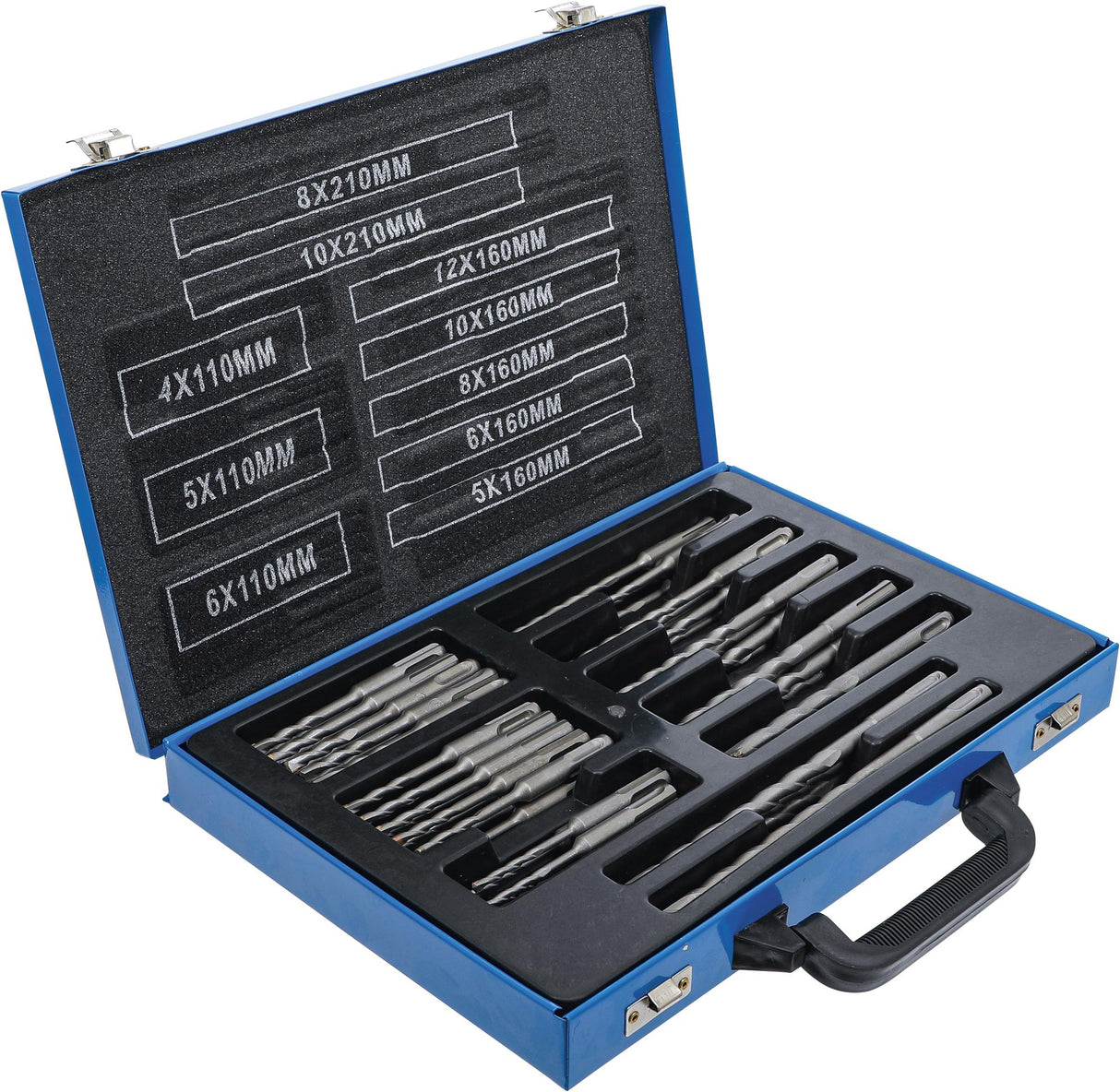 HAMMER DRILL SET | SDS SHAFT | CARBIDE TIPPED | 4 - 12 MM | 56 PCS. (7894)