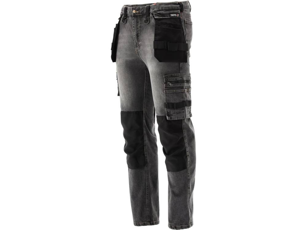 STRETCH JEANS TROUS. STEEL GREY S. L (YT-79062)