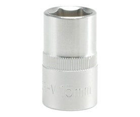 SOCKET 15MM 1/2" 6PT CV REGULAR (YT-1208)