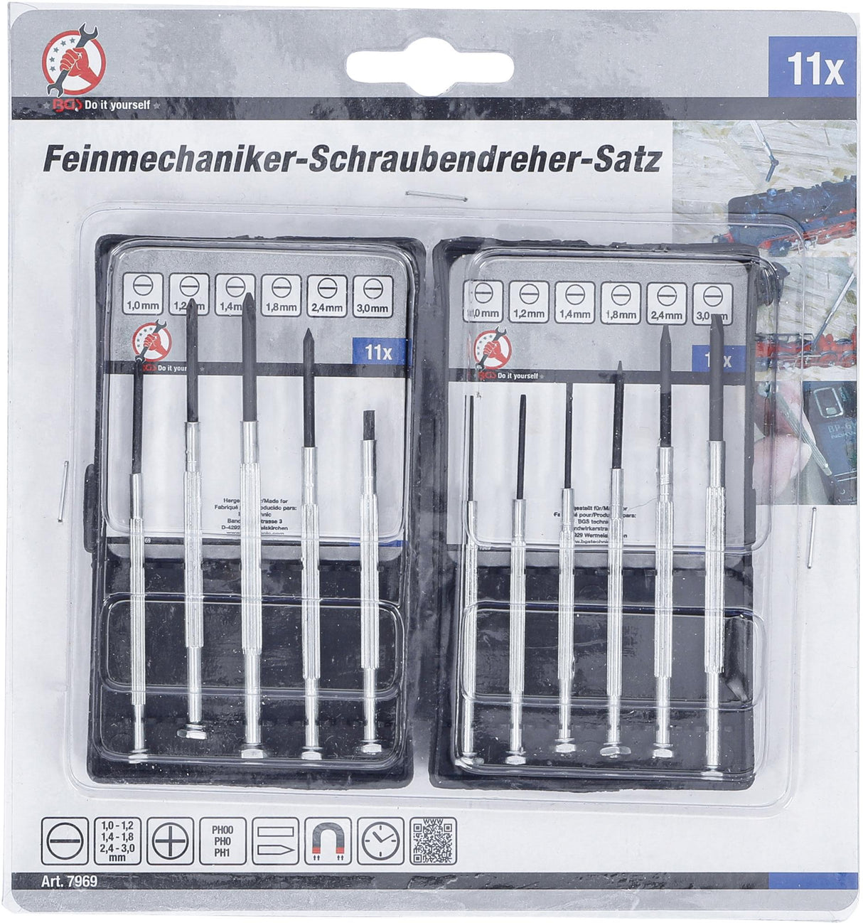 PRECISION SCREWDRIVER SET | 11 PCS. (7969)