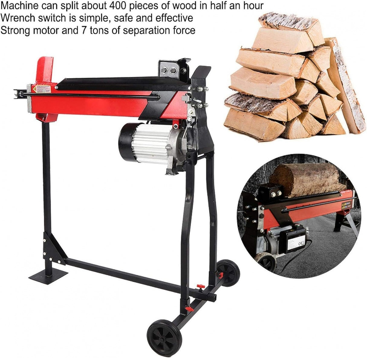 ELECTRIC LOG SPLITTER | 2200W | 7 TON (SLS52)