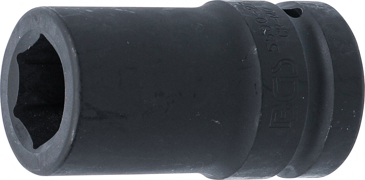 IMPACT SOCKET HEXAGON, DEEP | 25 MM (1") DRIVE | 27 MM (5500-27)