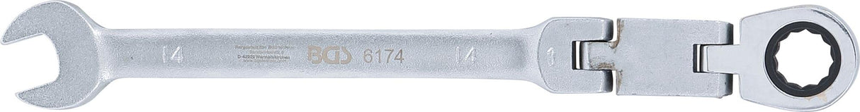 DOUBLE-JOINT RATCHET COMBINATION WRENCH | ADJUSTABLE | 14 MM (6174)
