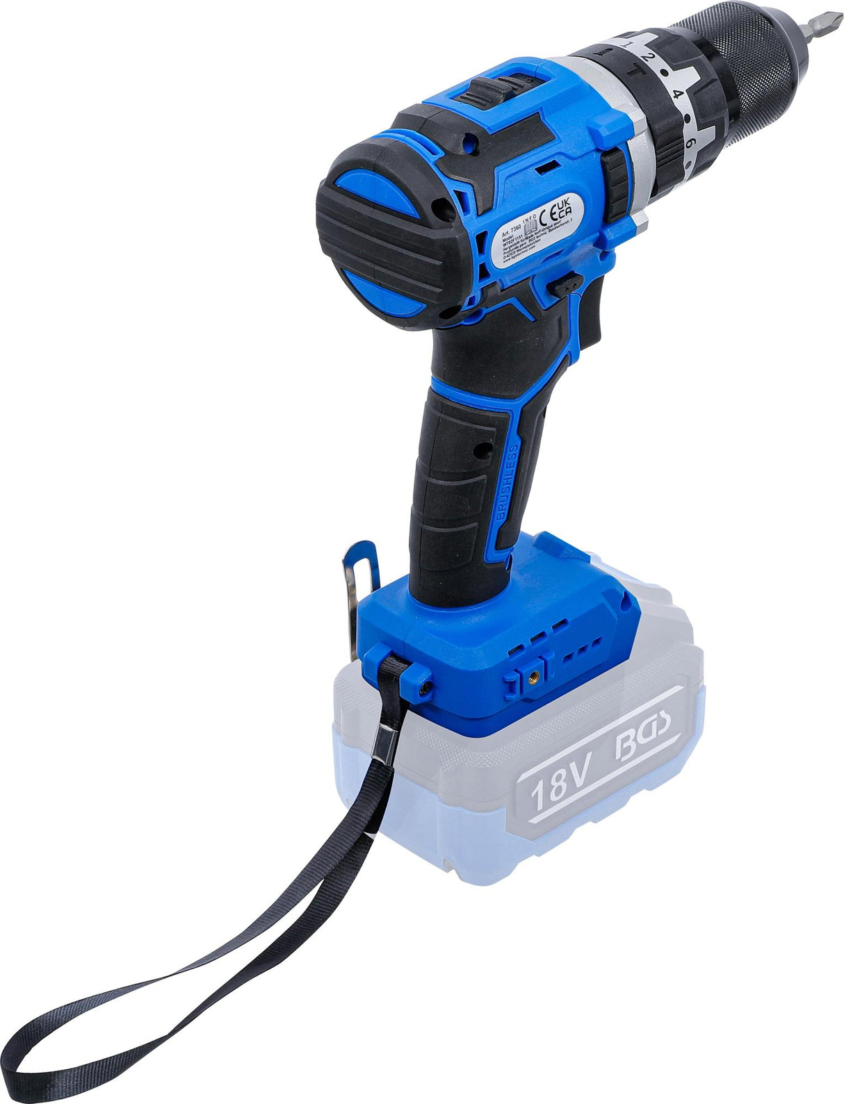 CORDLESS IMPACT DRILL | BRUSHLESS | 65 NM | 18 V | WITHOUT RECHARGEABLE BATTERY (7360)