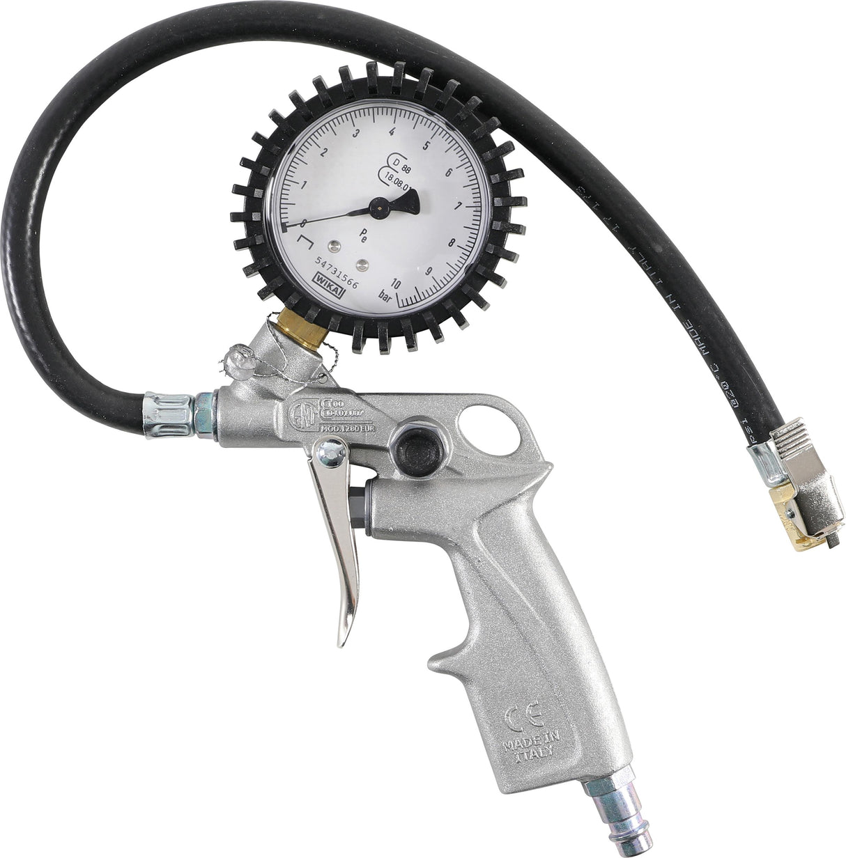 PISTOL-GRIP AIR INFLATOR | CALIBRATED | 0 - 10 BAR (55400)
