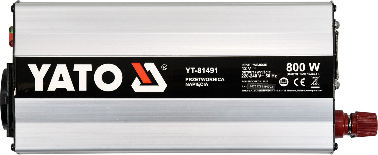 POWER INVERTER 12/230V 800W (YT-81491)