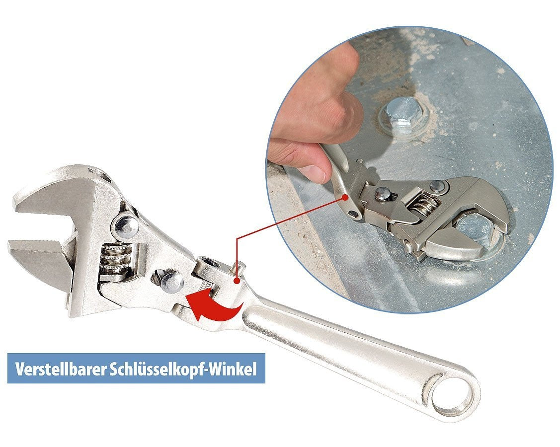 FLEX ADJUSTABLE WRENCH | WITH RATCHET | 200 MM (RW1202-8)