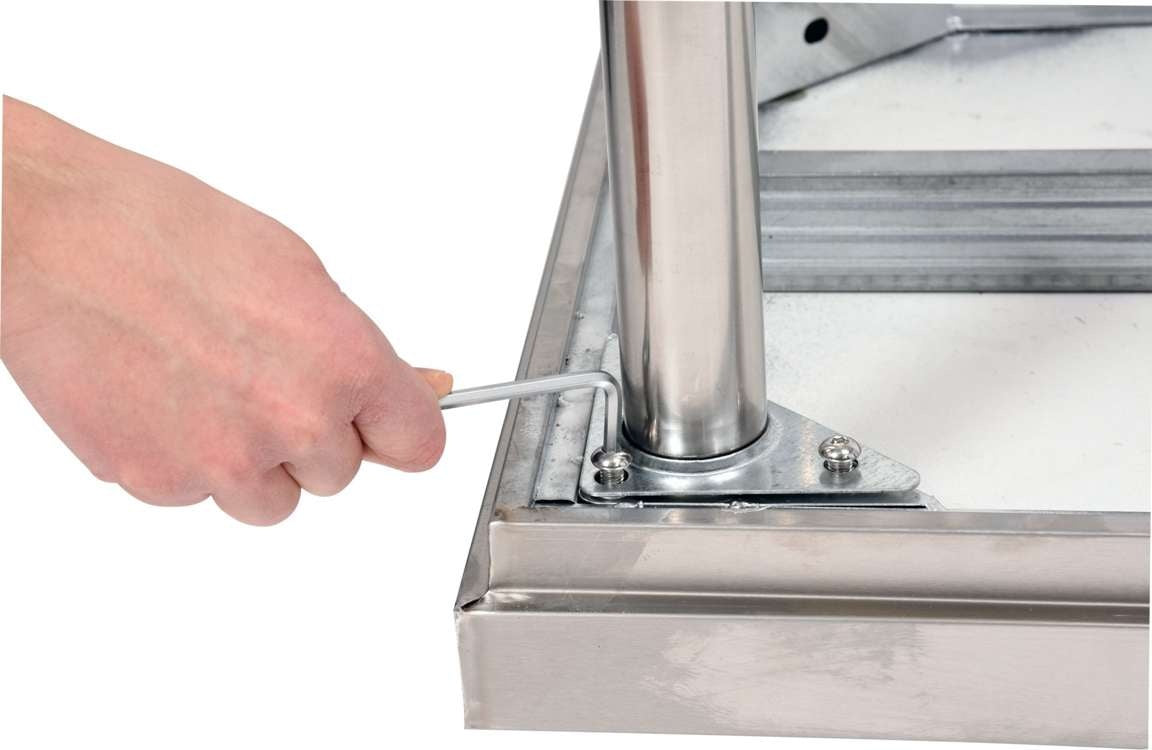 FOLDABLE WORK TABLE WITH BACKSPLASH (YG-09030)