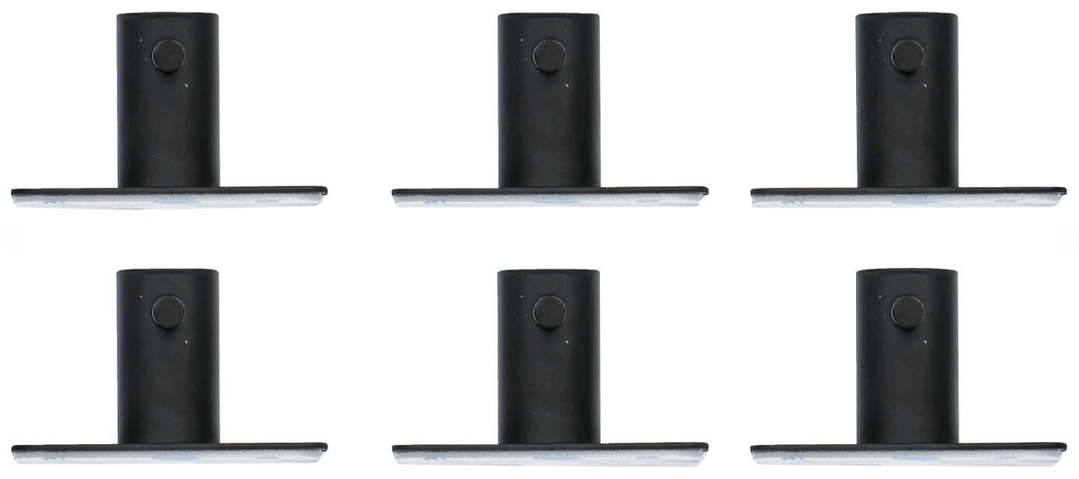SELF-ADHESIVE METAL HOOKS FOR TOWELS ETC. SET | BLACK | 6 PCS (88240)