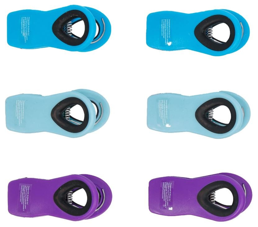 MAGNETIC CLAMP SET | 6 PCS. | MULTIFUNCTIONAL | VARIOUS COLOURS (88340)
