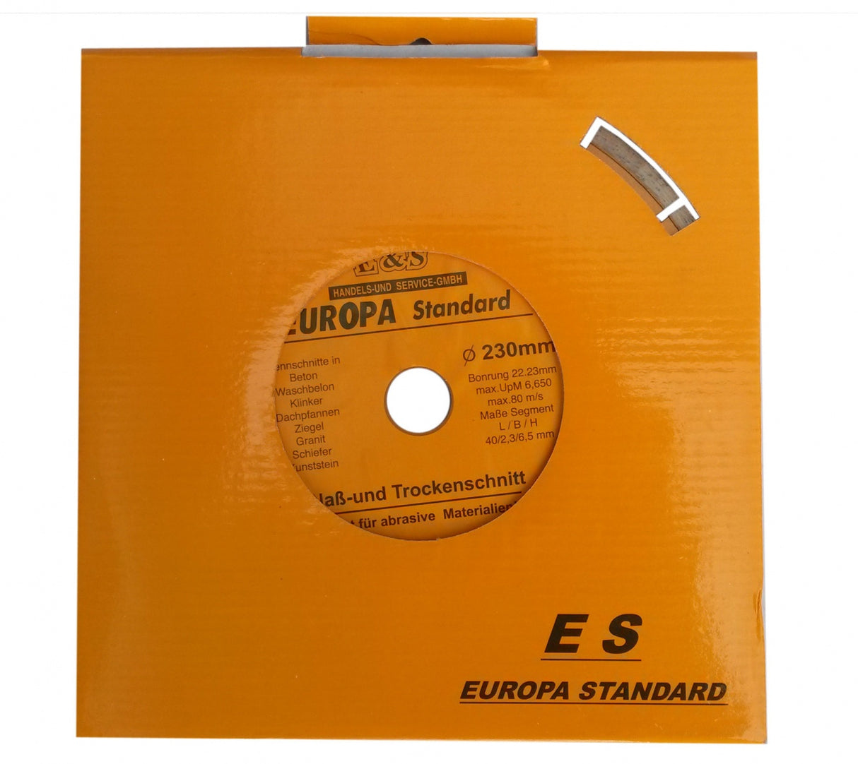 DIAMOND CUTTING DISC EUROPA | 230 MM X1.8X2.4X7.0 (E00230)