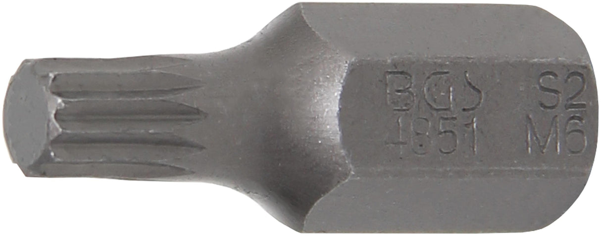 BIT | LENGTH 30 MM | 10 MM (3/8") DRIVE | SPLINE (FOR XZN) M6 (4851)