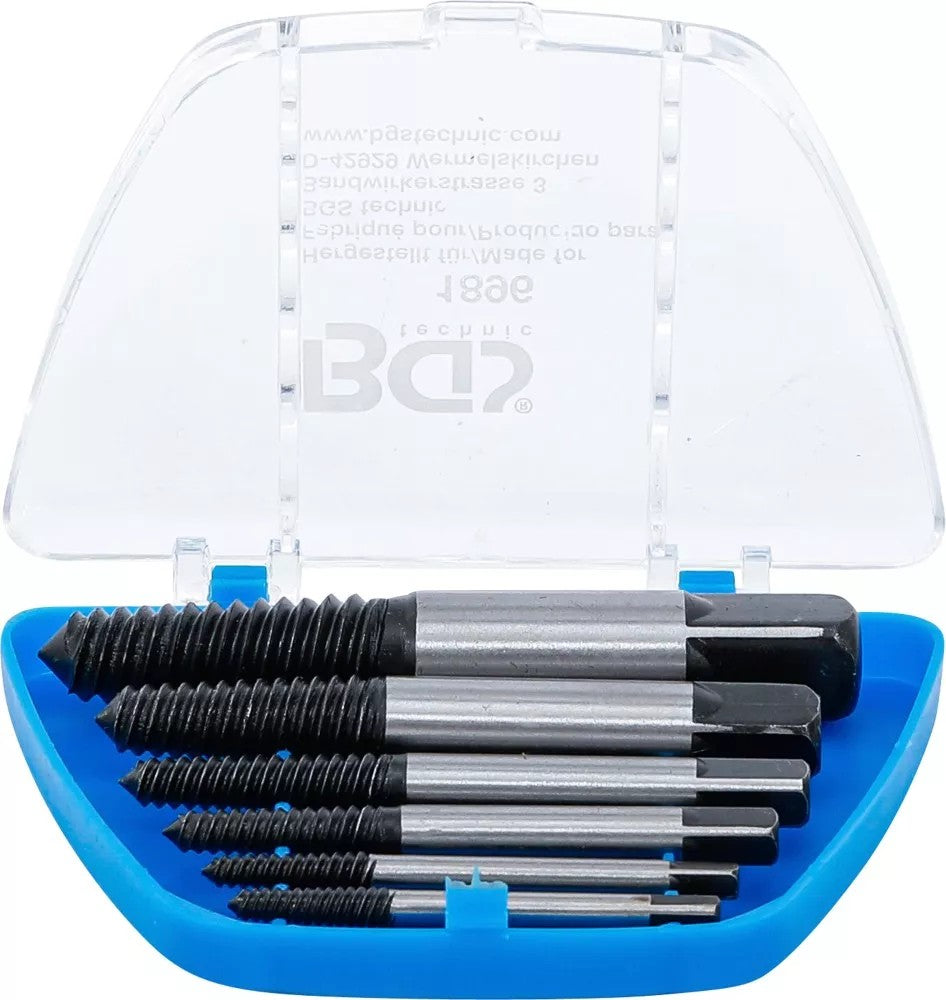SCREW EXTRACTOR SET | SIZES 1 - 6 | 6 PCS. (1896)