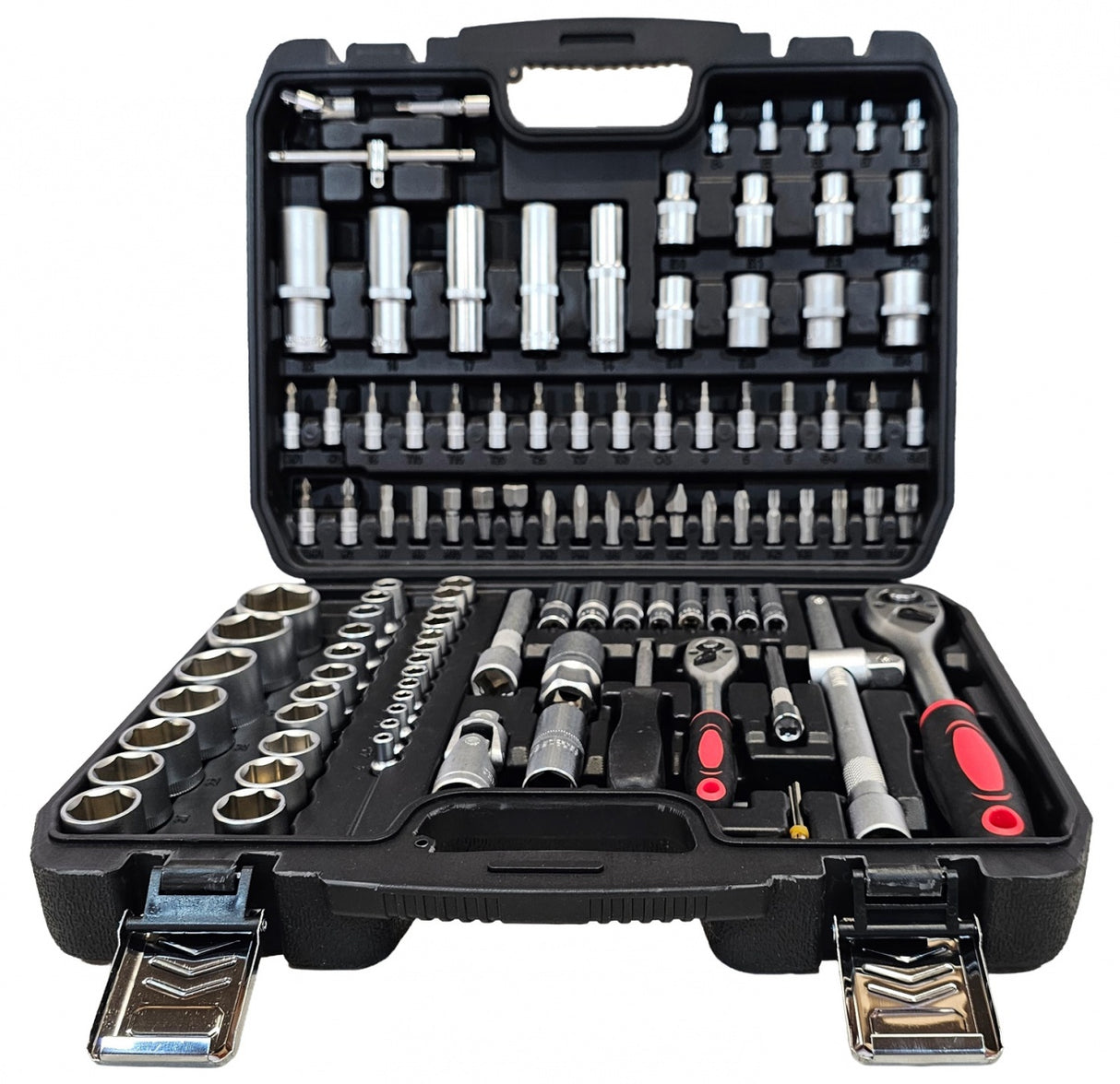 TOOL SET | CR-V | 72Z | 6.3 MM (1/4") + 12.5 MM (1/2") | 108 PCS. (SK108)