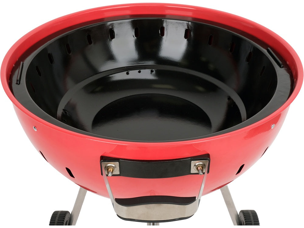 CHARCOAL BBQ, ROUNDED, 54CM RED (YG-20304)