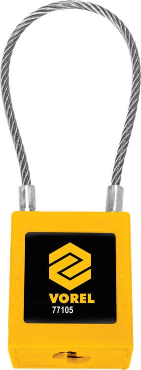 SS WIRE SAFTEY PADLOCKS WITH NYLON ISOLA (77105)