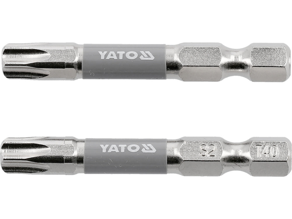SCREWDRIVER BITS 1/4 50MM T40 2 PCS NI (YT-78036)
