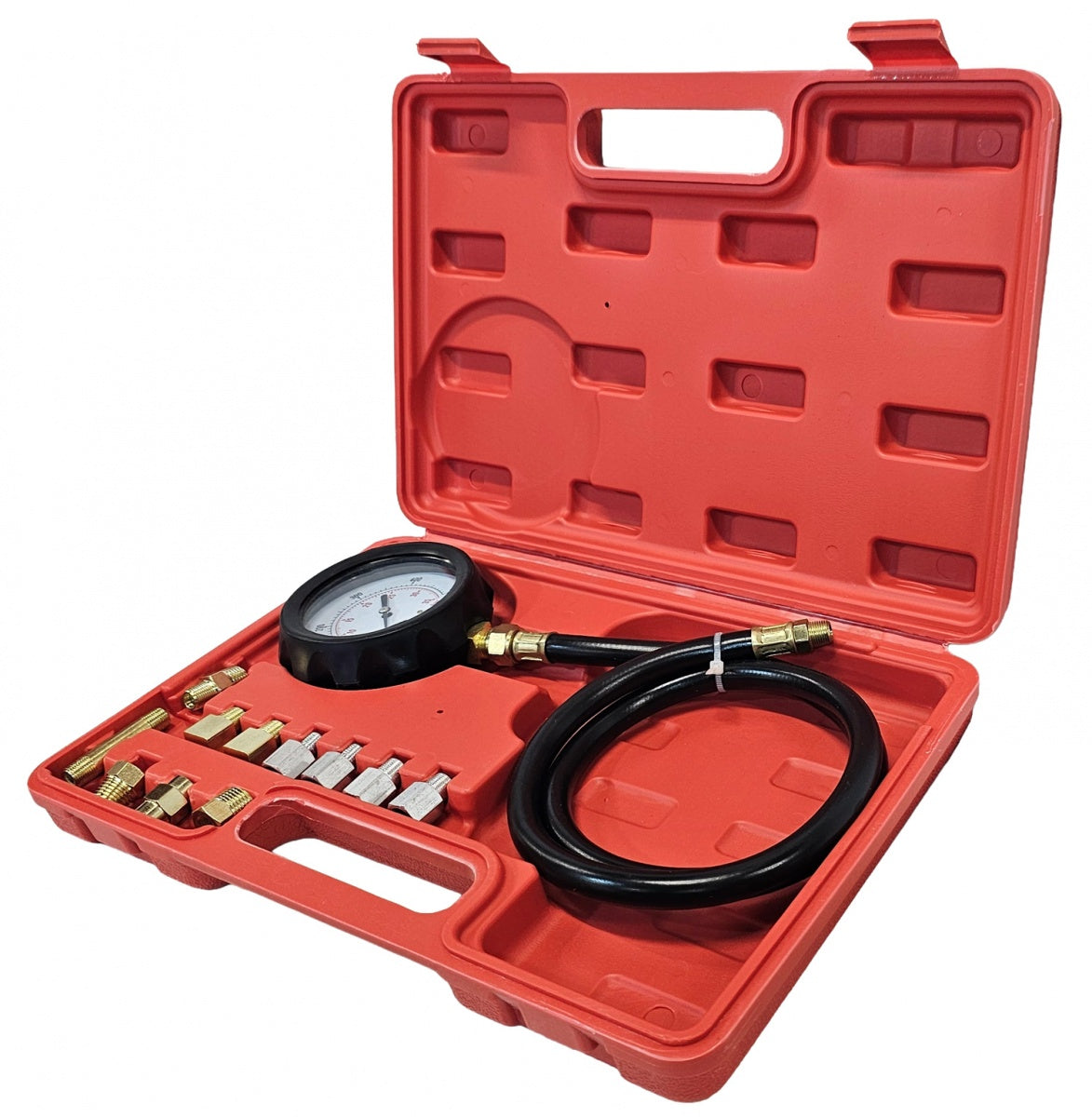 OIL PRESSURE GAUGE WITH ADAPTERS | 0-500 PSI | LONG HOSE (57675V)
