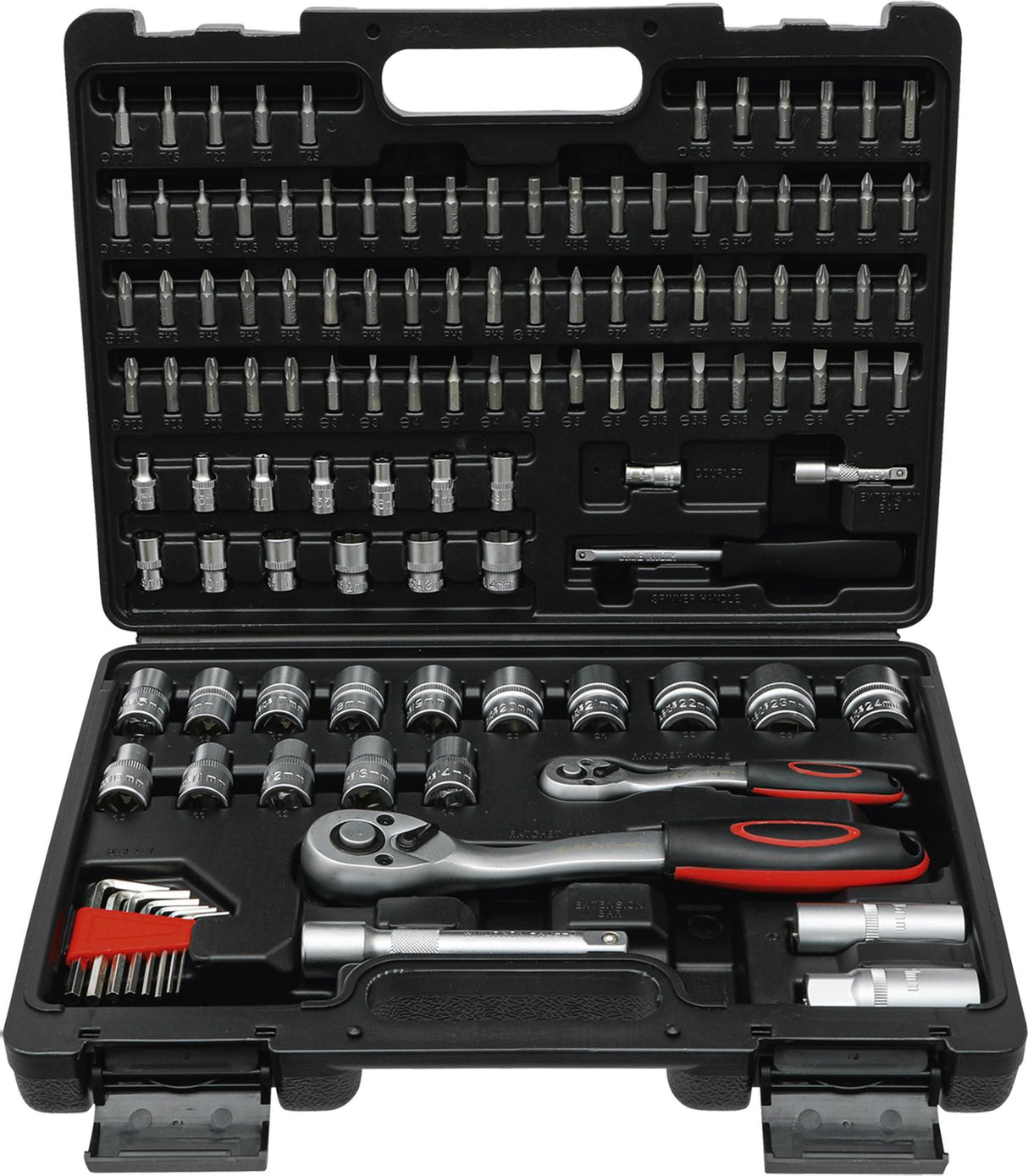 SOCKET SET SUPER LOCK | 6.3 MM (1/4") / 12.5 MM (1/2") DRIVE | 115 PCS. (15120B)