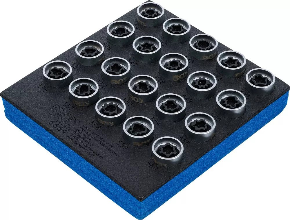 TOOL TRAY 1/6: RIM LOCK SOCKET SET FOR VAG | 20 PCS. (6659)