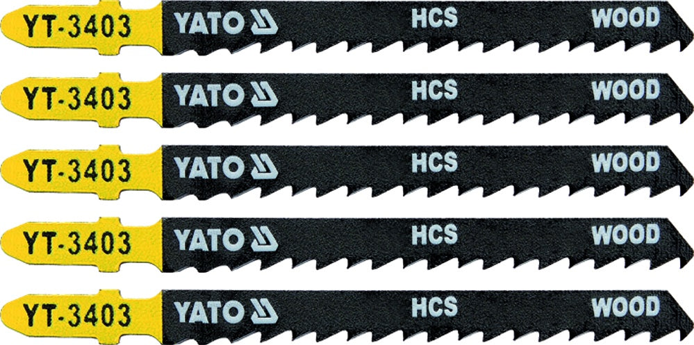 JIG SAW BLADE FOR WOOD TYPE T 6TPI 5PCS (YT-3403)