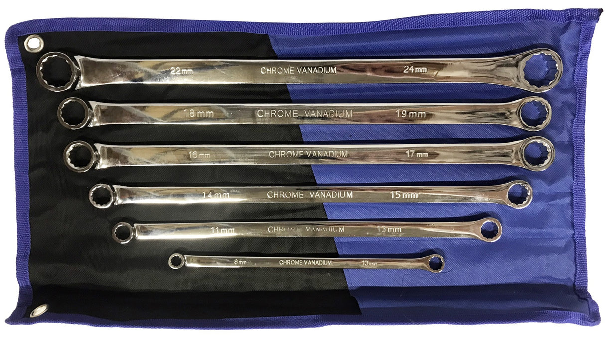 DOUBLE RING WRENCH SET | LONG TYPE | 8 - 24 MM | 6 PCS. (SK5006)