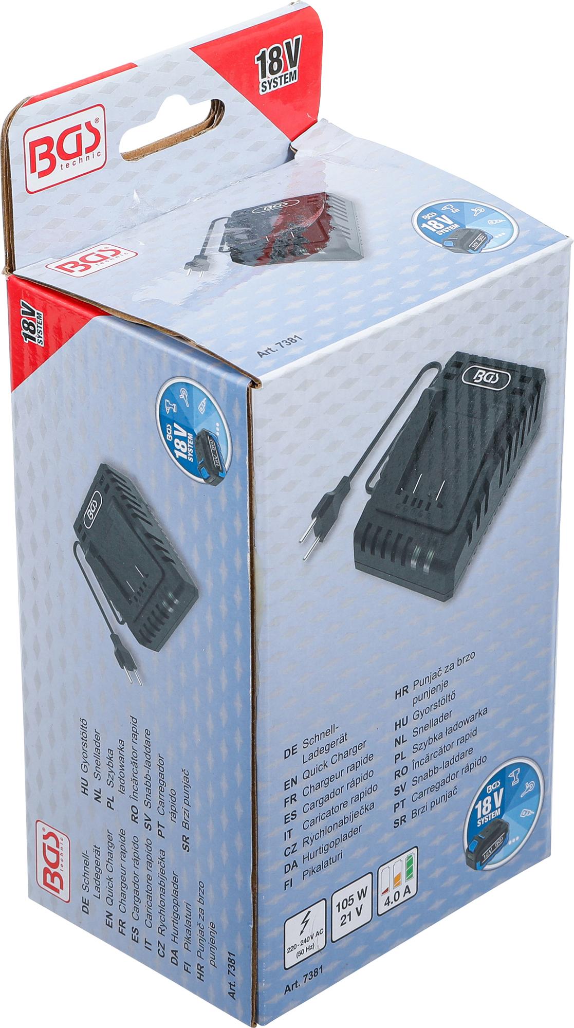 QUICK CHARGER | 4.0 A | 18 V (7381)
