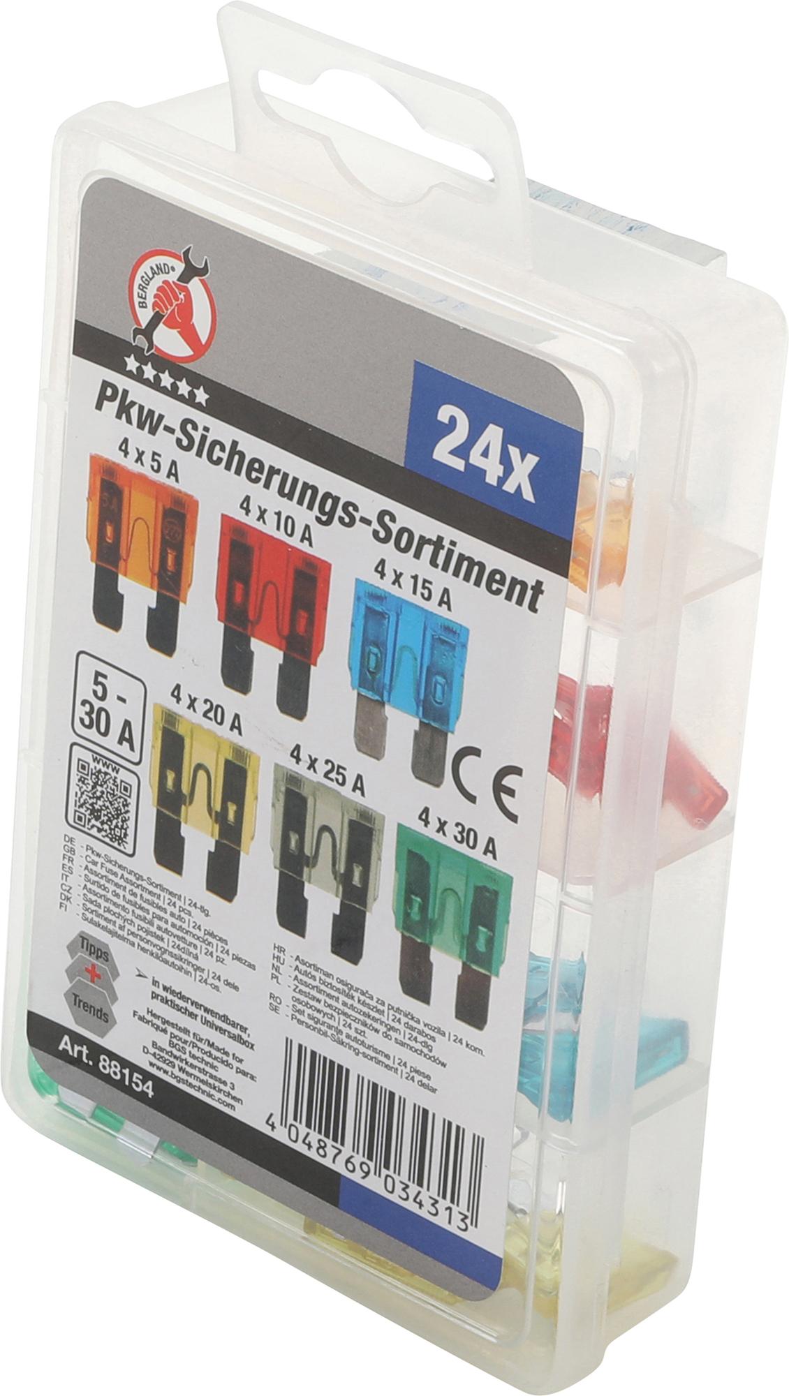 CAR FUSE ASSORTMENT | 24 PCS. (88154)