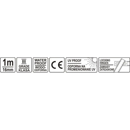 WOODEN FOLDABLE METER | 1 M (YT-7090)