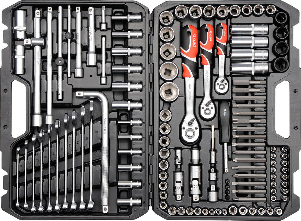 SOCKET SET 1/4", 3/8" & 1/2" 128PCS (YT-38872)