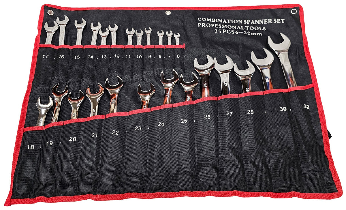 COMBINATION SPANNER SET | CR-V | 6 - 32 MM | 25 PCS. (H10993)