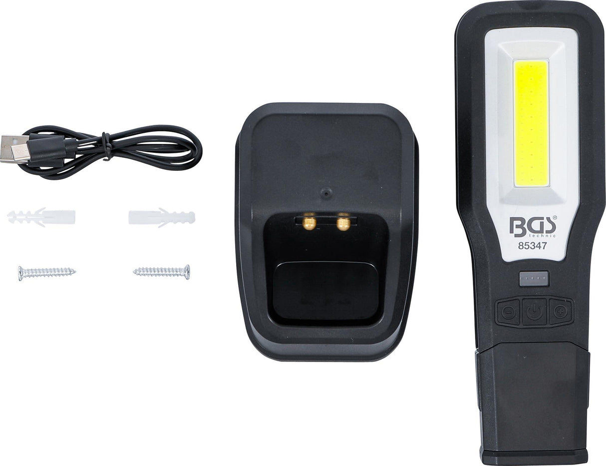 COB-LED WORK LAMP | FOLDABLE | WITH CHARGING STATION (85347)
