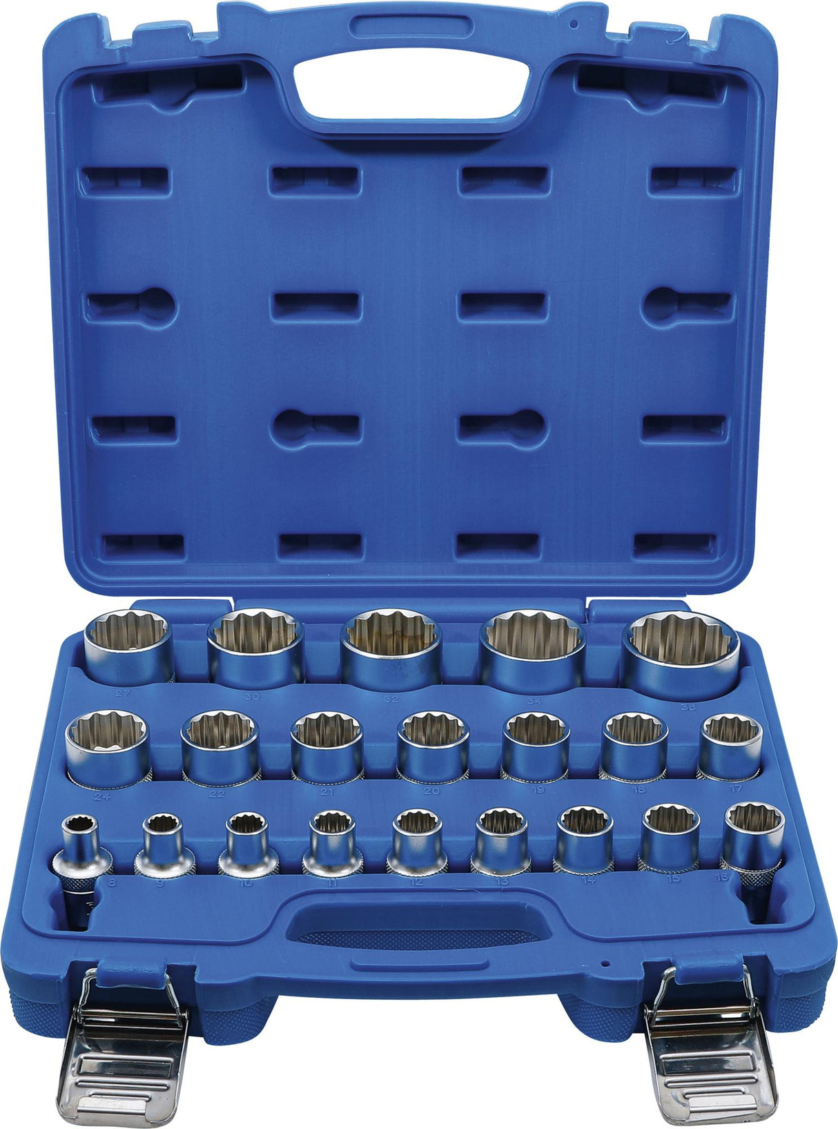 SOCKET SET, 12-POINT | 12.5 MM (1/2") DRIVE | 8 - 36 MM | 21 PCS. (2267)