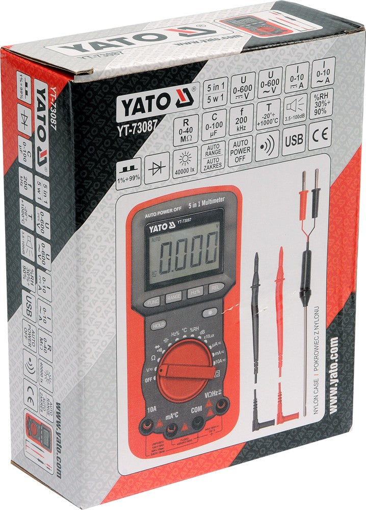 5 IN 1 AUTORANGING DIGITAL MULTIMETER (YT-73087)