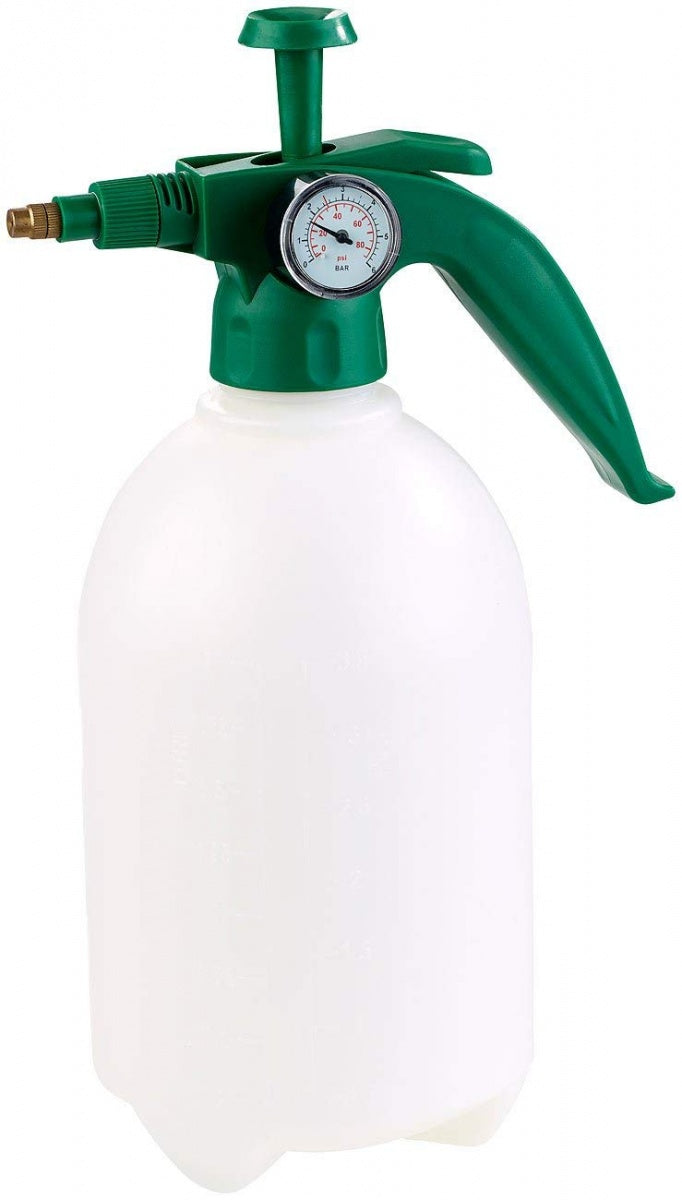 MANUAL SPRAYER WITH PRESSURE GAUGE | VALVE | STEEL PUMP | 2 L (PS02G)