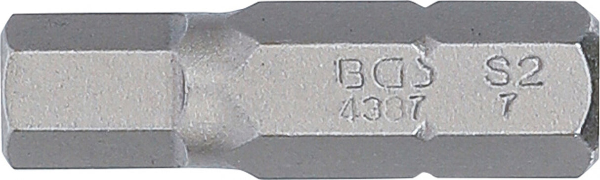 BIT | LENGTH 30 MM | 8 MM (5/16") DRIVE | INTERNAL HEXAGON 7 MM (4387)