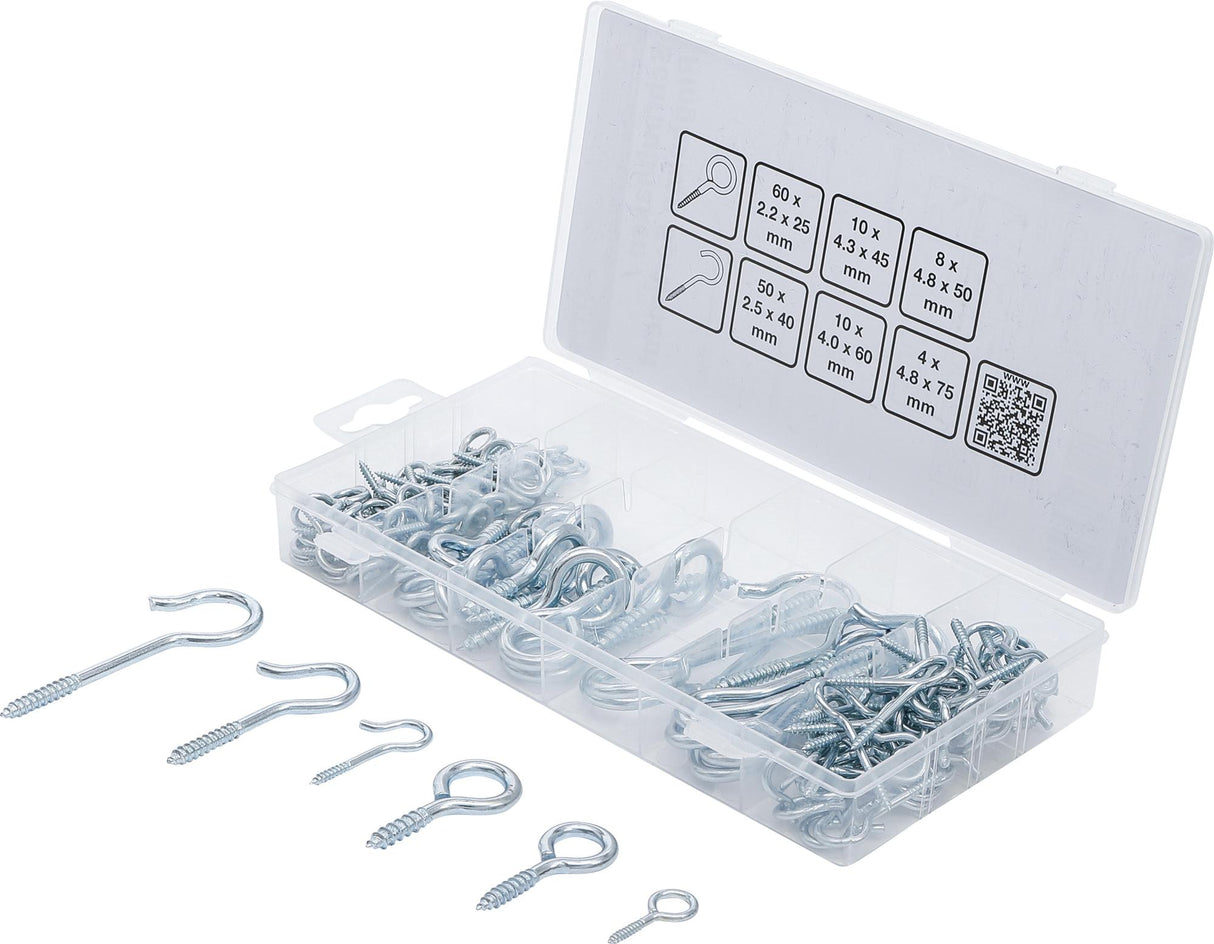 SCREW HOOK / RING HOOK ASSORTMENT | 142 PCS. (88180)