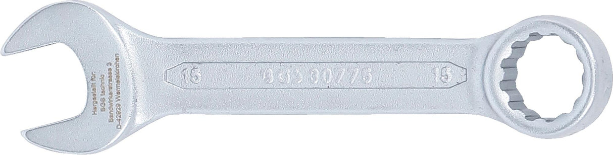 COMBINATION SPANNER | EXTRA SHORT | 15 MM (30775)