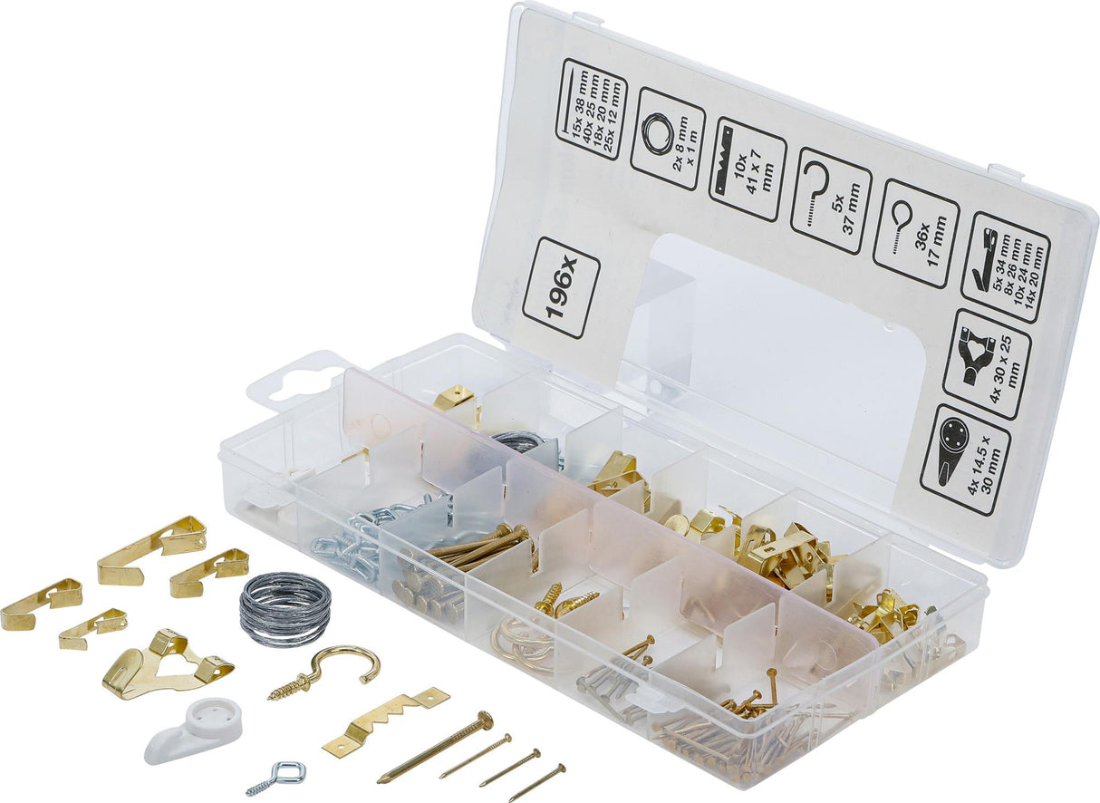 PICTURE HOOK ASSORTMENT | 196 PCS. (88198)