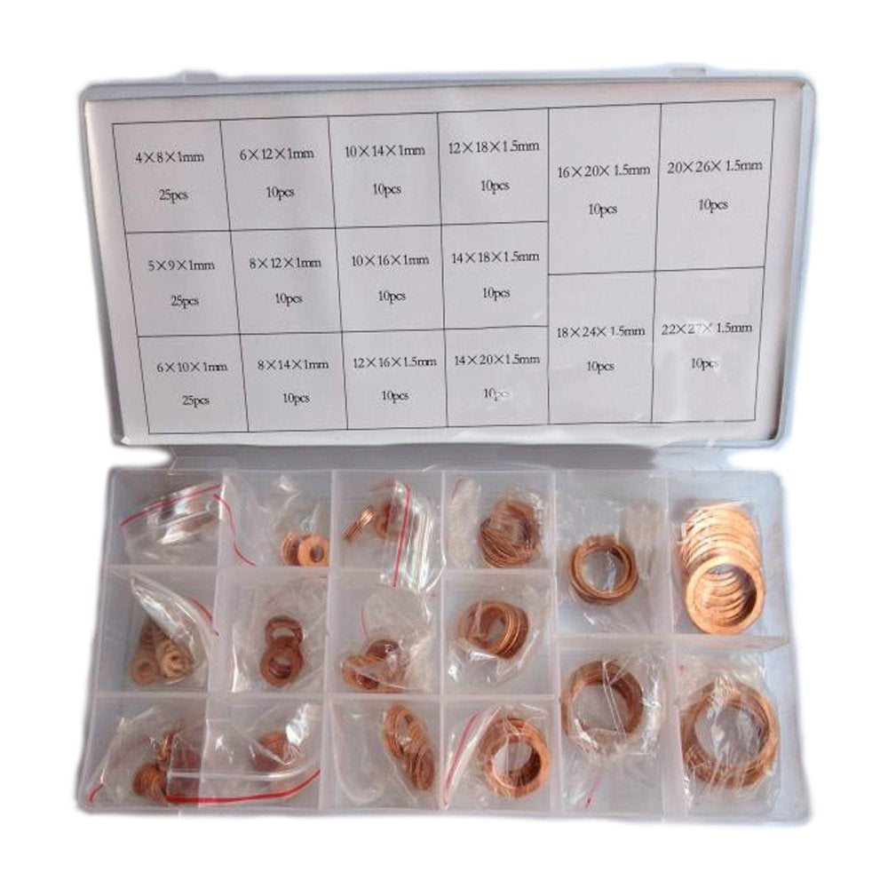 COPPER WASHER ASSORTMENT | 220 PCS. (SK01002)